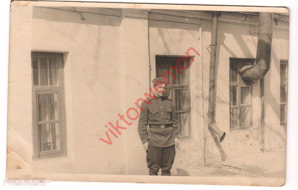 фото фотография 140х90мм Мужчина армия Советский солдат 1950е года СССР (3534) 
