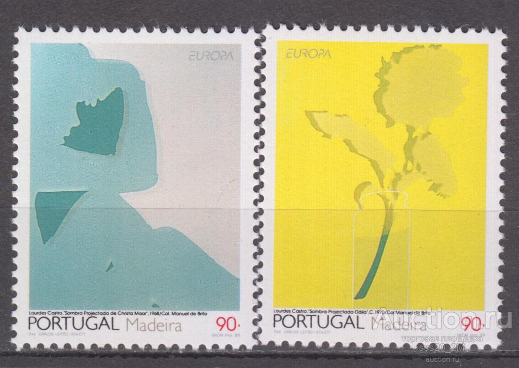 Мадейра 1993 современная живопись Mi162,163 MNH