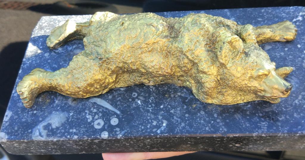 бронзовая статуэтка Медведь