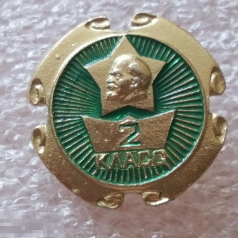 Значок 2 КЛАСС октябрёнок Ульянов Ленин знак звезда октябренка ...