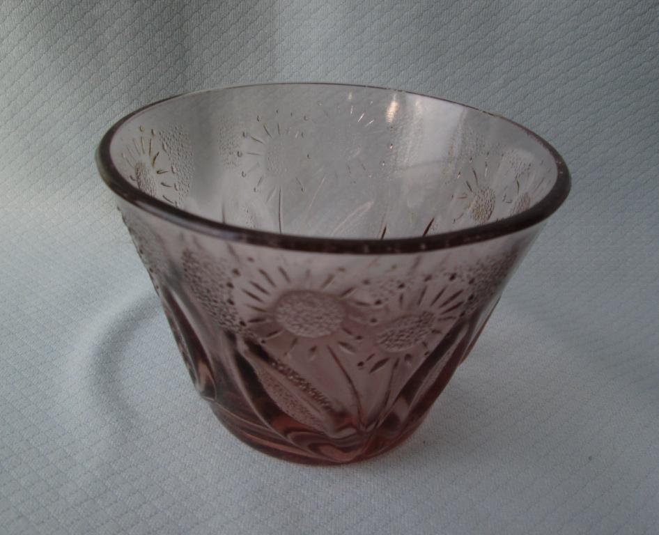 Ваза вазочка конфетница цветное стекло клеймо винтаж СССР