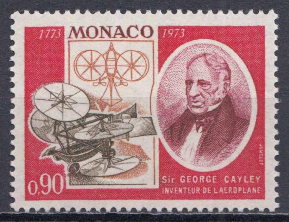 Монако, 1973, Наука, Изобретатели, Авиация, Кейли