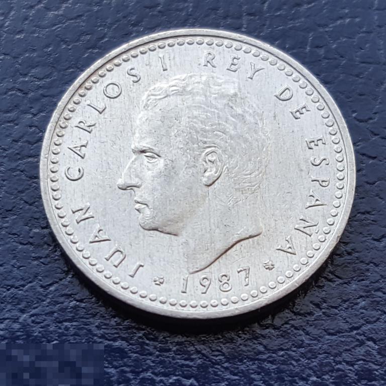 1 песета 1987 год Испания 