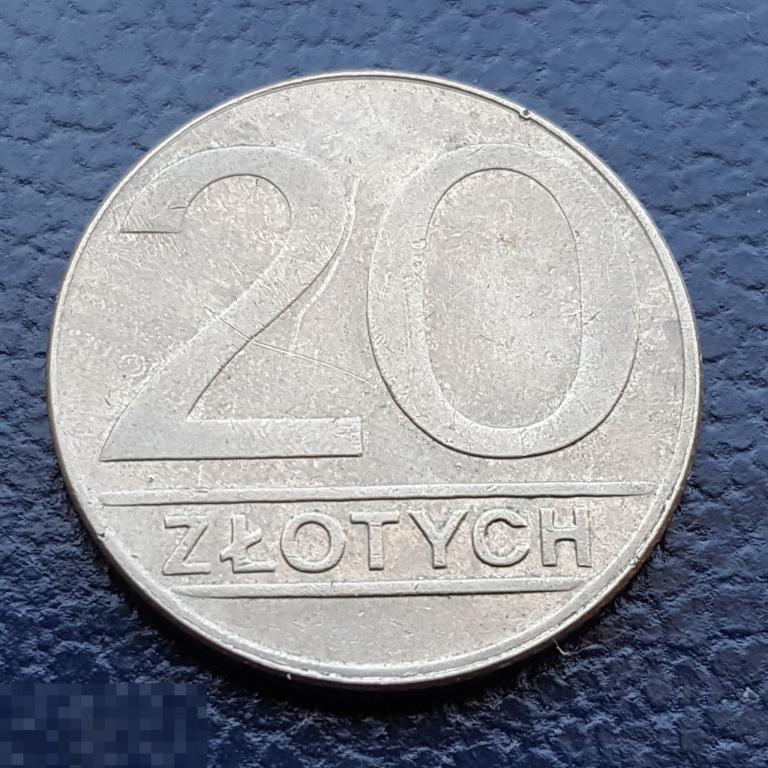 20 злотых 1989 год Польша 