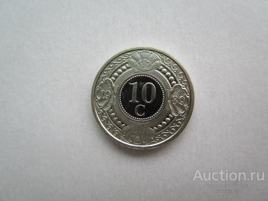 нидерландские антильские острова  10 центов 1989 !!!