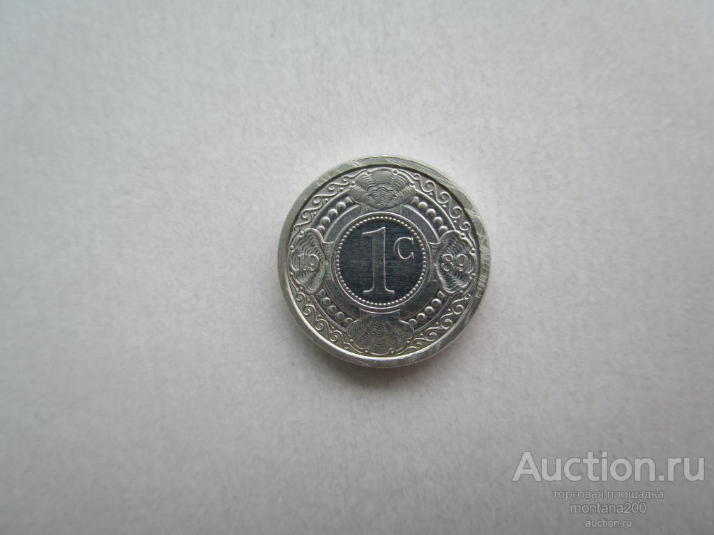 нидерландские антильские острова  1 цент 1989 !!!