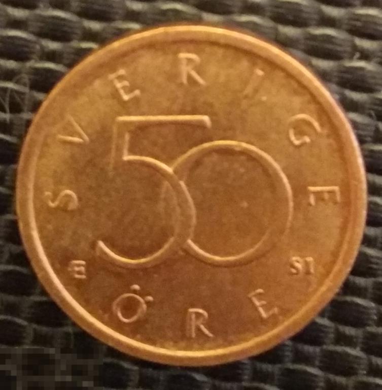Швеция 50 эре 2007 год 