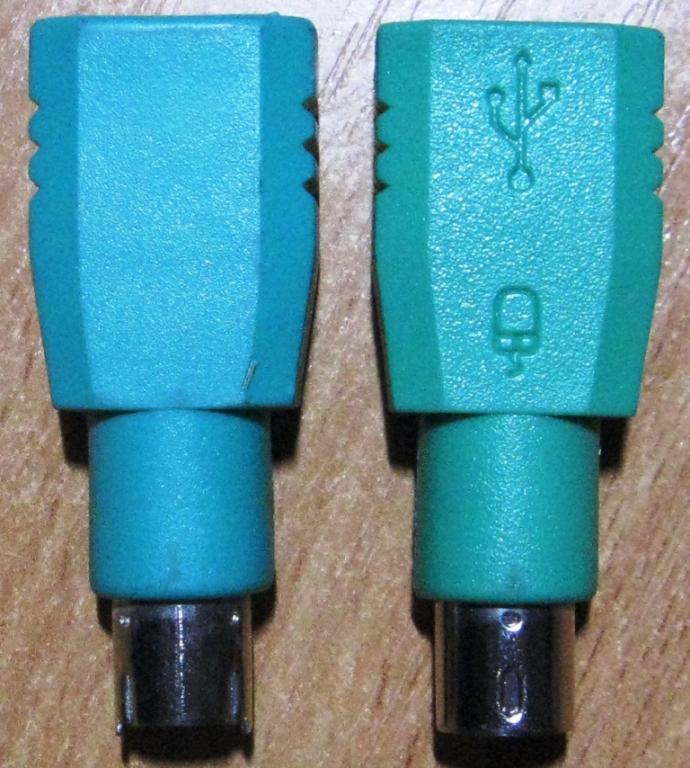Б10-024 АДАПТЕР ПЕРЕХОДНИК USB - PS/2 ДЛЯ USB КЛАВИАТУРЫ ИЛИ МЫШКИ