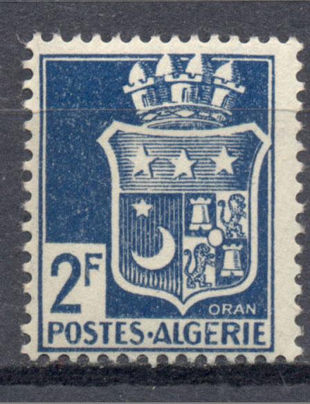 Алжир 1942 г. стандарт Герб Орана негашеная**  перф. 14:13,5