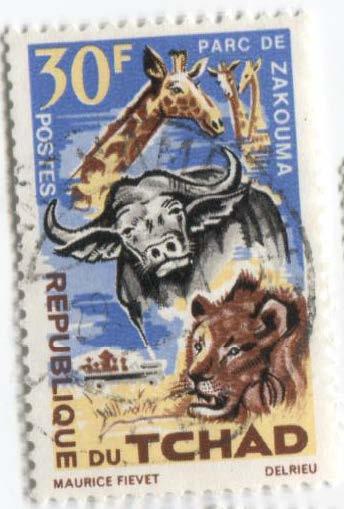 1965.ЧАД.Животные.1м.гаш.