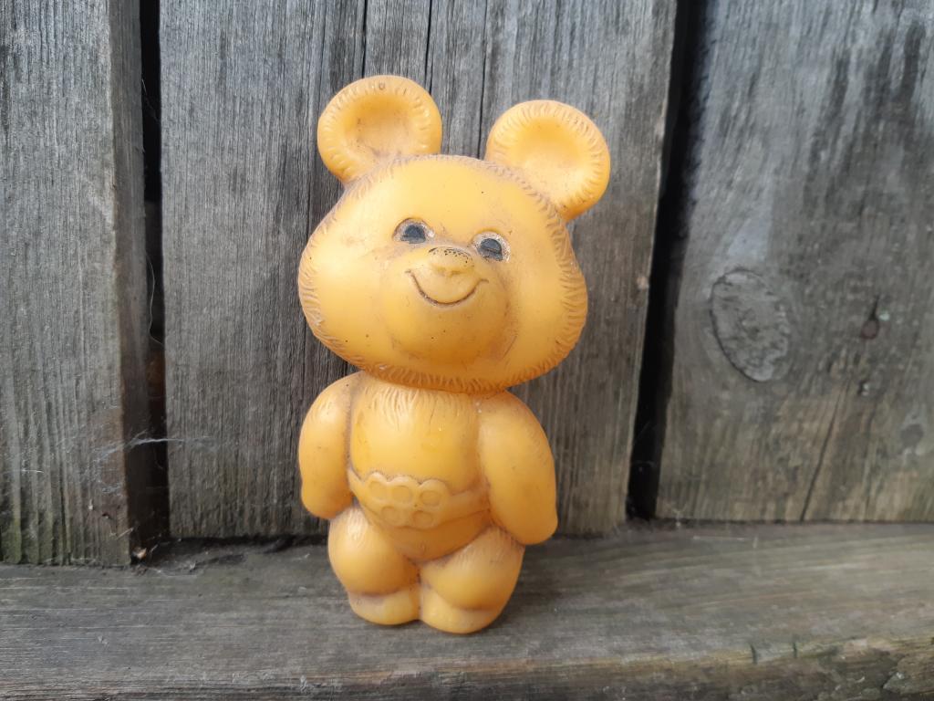 Игрушка Мишка Олимпийский клеймо СССР