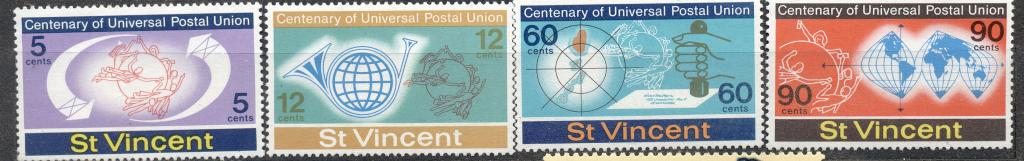 Сент Винсент 1974 г. 100 лет ВПС (часть серии) негашеная**