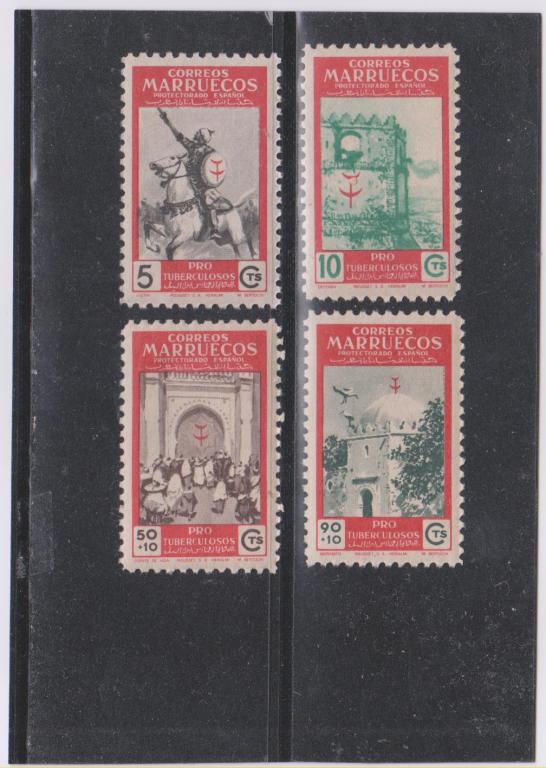 Испанское Марокко,1950,Ми-315-18**Противотуберкулезный выпуск