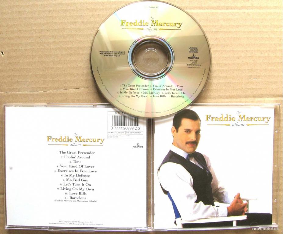 FREDDIE MERCURY The Album 1992 Queen Reissue
