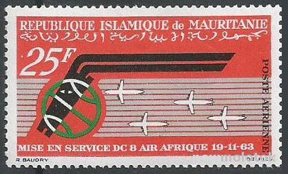 Мавритания. 1963 г. Авиация. MNH