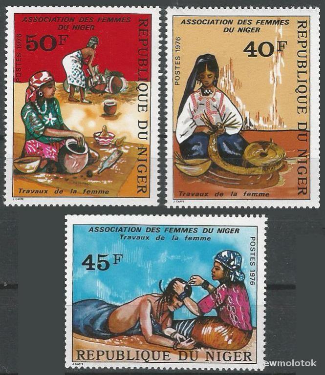 Нигер. 1976 г. Женщины. Парикмахерская. MNH