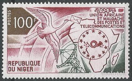 Нигер. 1973 г. Птица. Аист. MNH