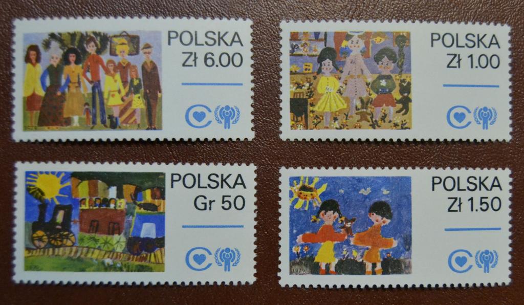 Польша 1979 год Международный год ребенка. Детские рисунки MNH