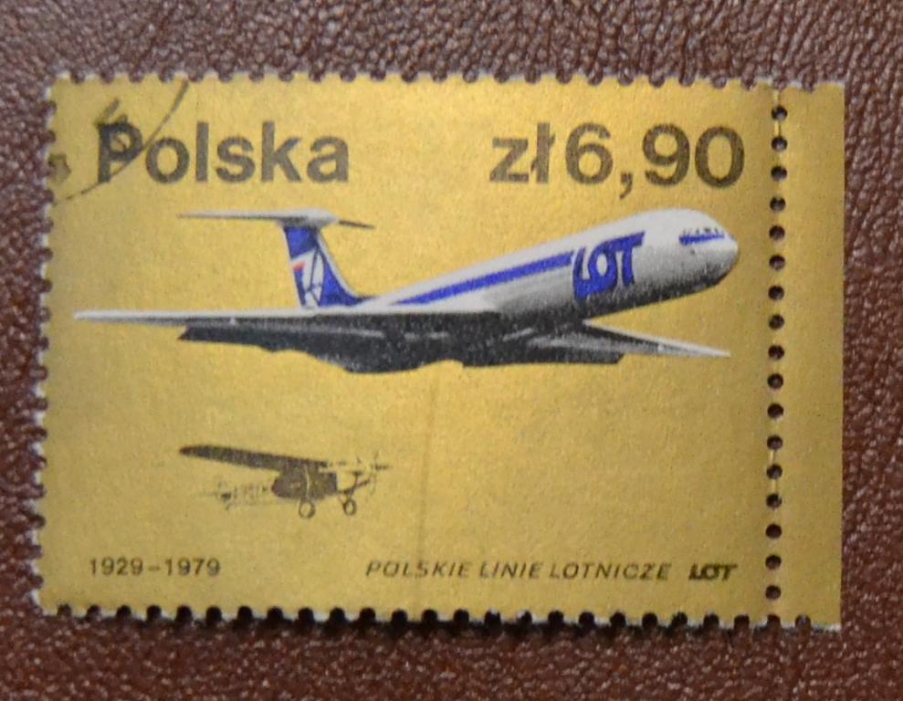 Польша 1979 год Гражданская  Авиация 30 лет Авиакомпании  LOT  СТО
