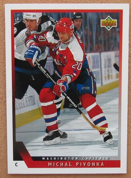 НХЛ Михал Пивонька Вашингтон Кэпиталз № 154