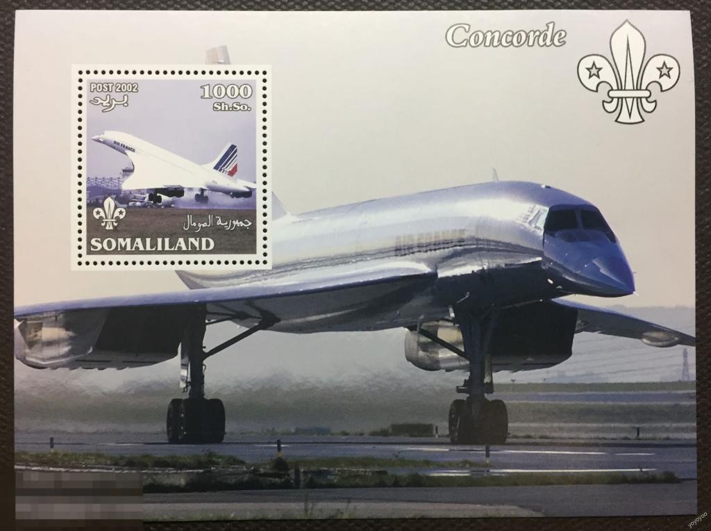 2002 Сомали Сомалилэнд Авиация Самолет Конкорд ** А132 