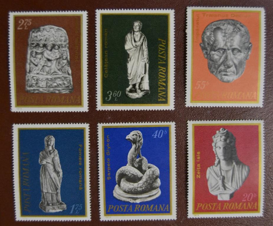 Румыния 1974 год Археология,Находки,Ценности, Искусство Скульптура MNH