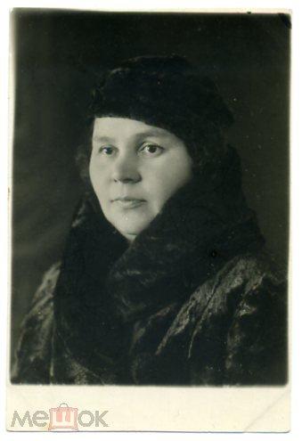 Советский быт Женщина мода одежда 12,5 х 8 см