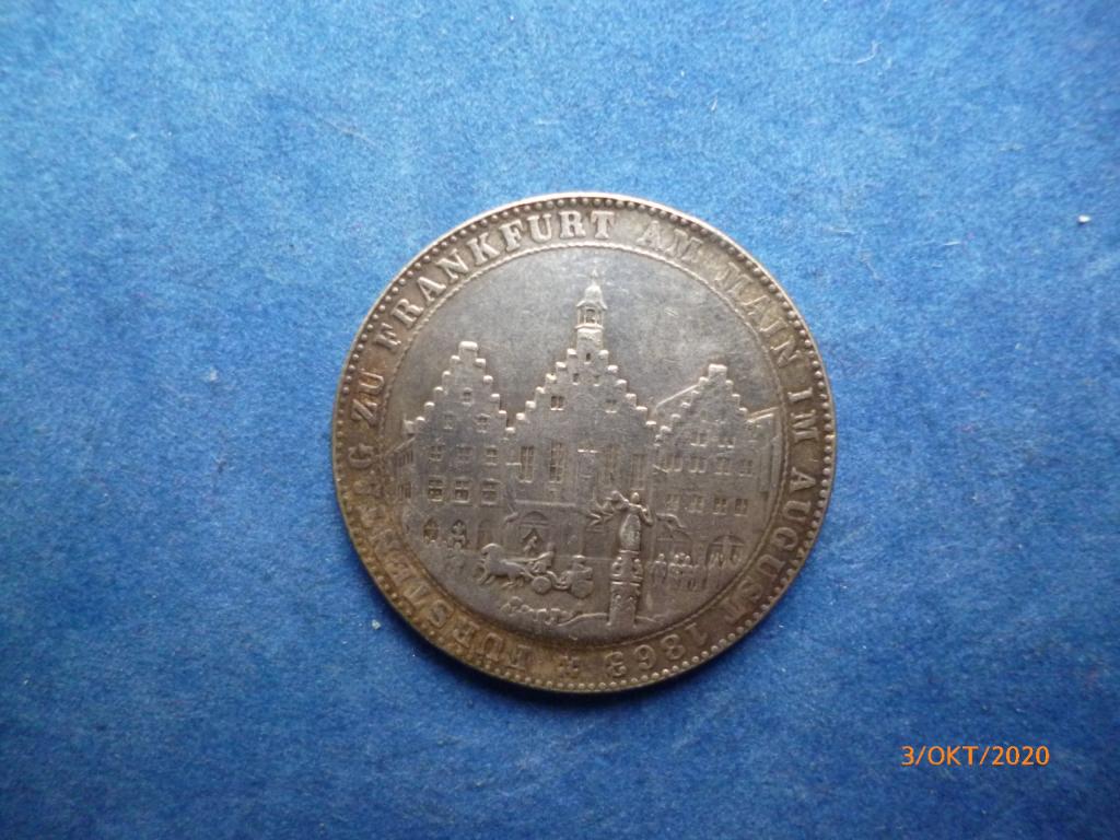 Талер 1863 года. Франкфурт на Майне