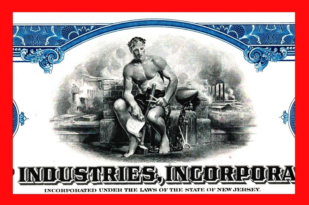 США, Железнодорожная техника ACF  INDUSTRIES Inc., сертификат на 100 акций, 1980, № NB20726