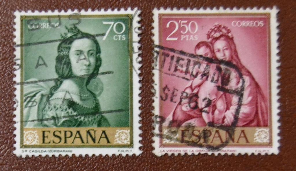 Испания 1962 год Церковная Живопись Зурбаран