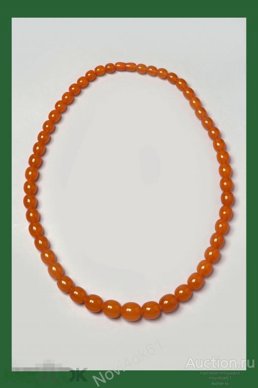 Ювелирные украшения. Бусы янтарные (янтарь)