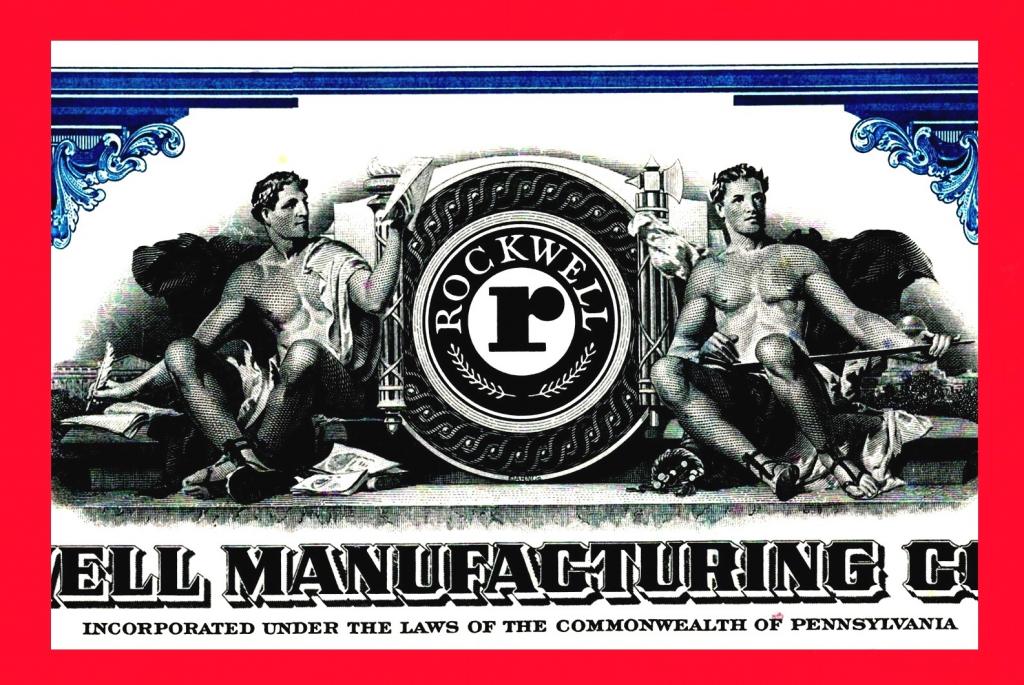 США, Аэронавтика ROCKWELL MANUFACTURING Co., сертификат на 10 акций, 1965, № 227730