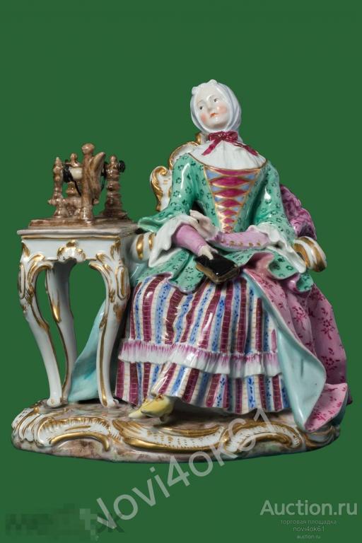 Европа. Германия. Дама за столиком. ПРОФ.РЕСТАВРАЦИЯ