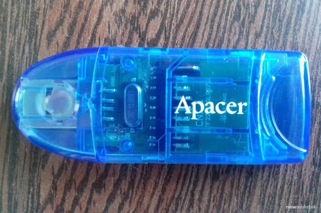 АДАПТЕР ПЕРЕХОДНИК ДЛЯ ПОДКЛЮЧЕНИЯ  MICRO MINI SD ЧЕРЕЗ USB ПОРТ APACER