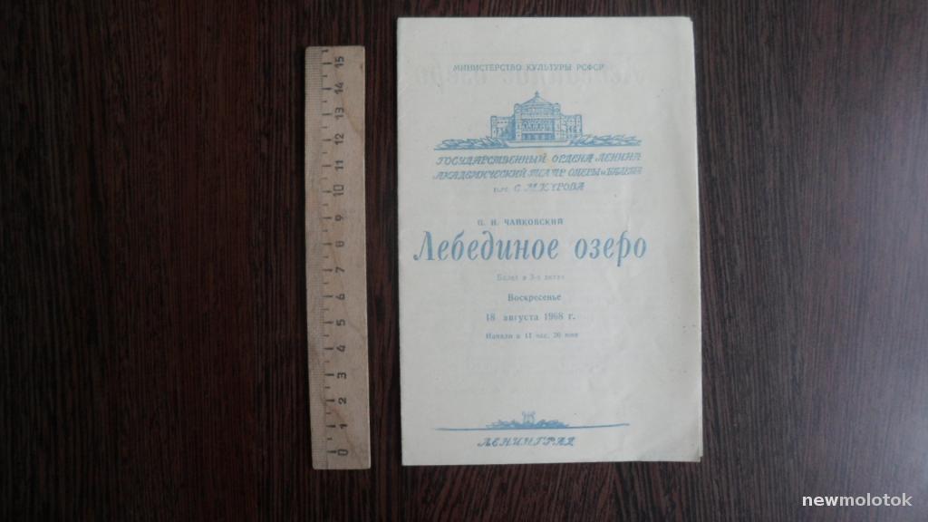 ТЕАТРАЛЬНАЯ ПРОГРАММКА + БИЛЕТ ЛЕБЕДИНОЕ ОЗЕРО 68