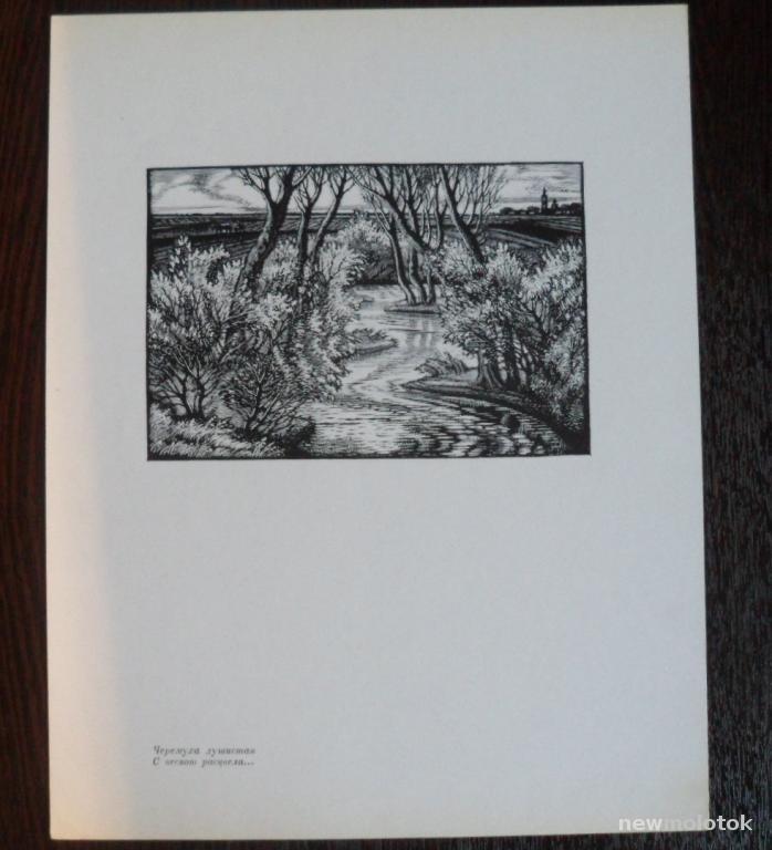 РЕПРОДУКЦИЯ С ГРАВЮРЫ КОНСТАНТИНОВА ЕСЕНИН 1971 г.