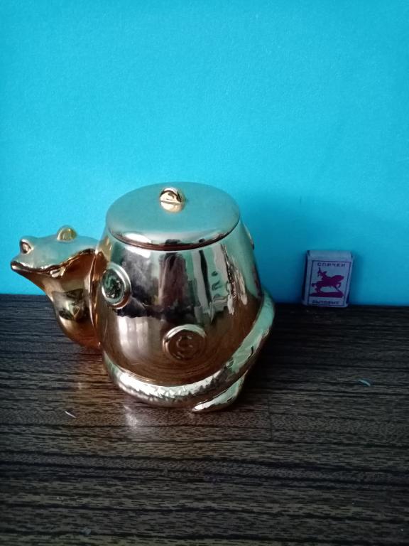 сахарница, фарфор, змея, кобра, позолота