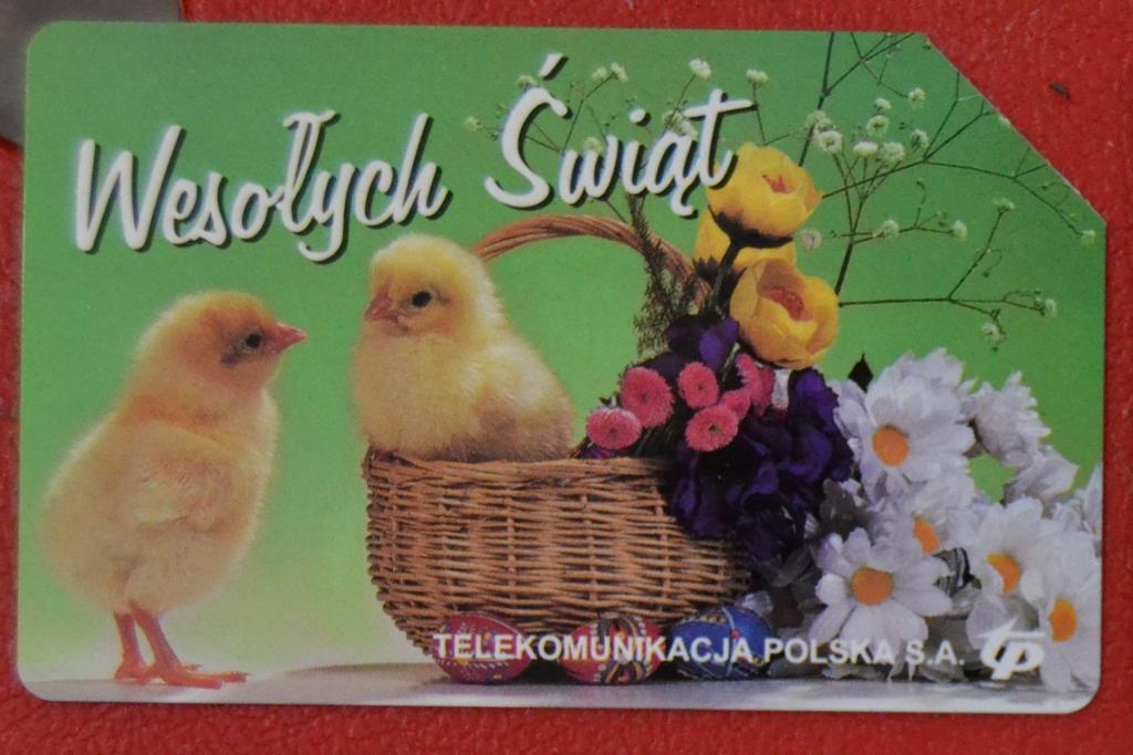 Телефонная карта Польша - Пасха Крашеные яйца Урмет 25 ед - 40