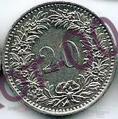 Швейцария.20 раппен(ов) 1978г. 