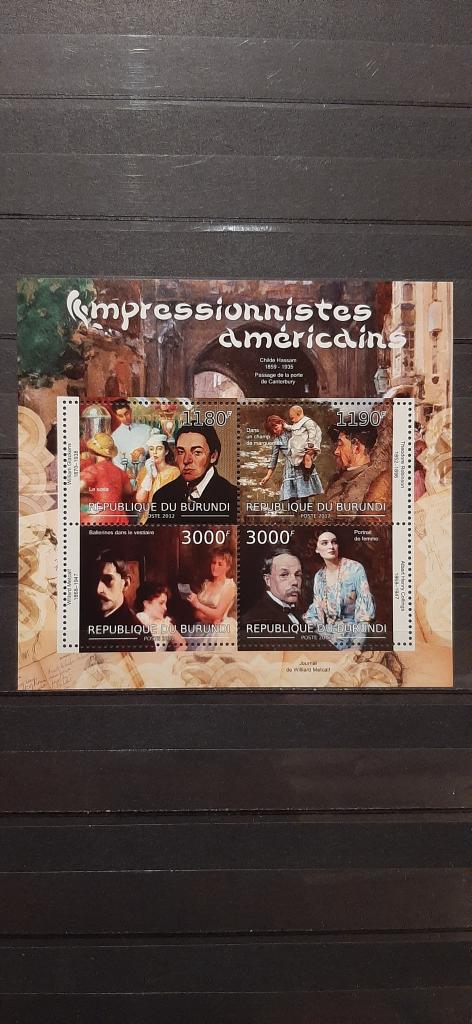Бурунди искусство живопись американские импрессионисты 2012 **
