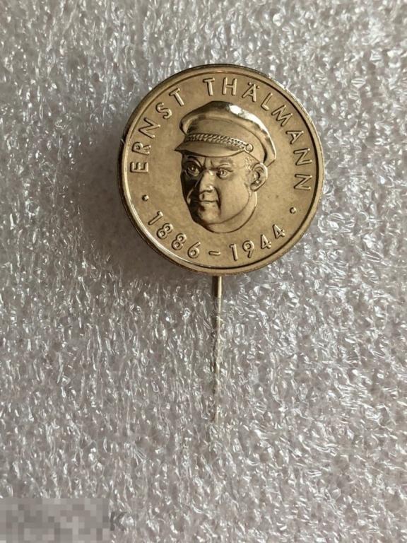 Значок тяжелый Эрнст Тельман .ERNST THALMANN. ВОВ лидер немецких коммунистов (375).
