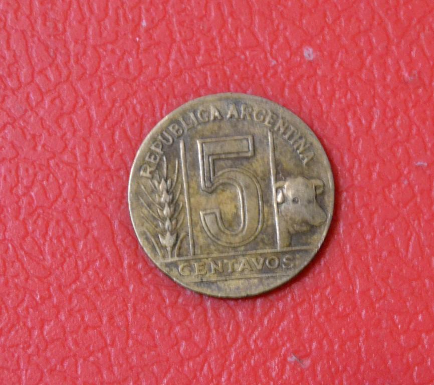 Аргентина 5 сентаво 1946 года
