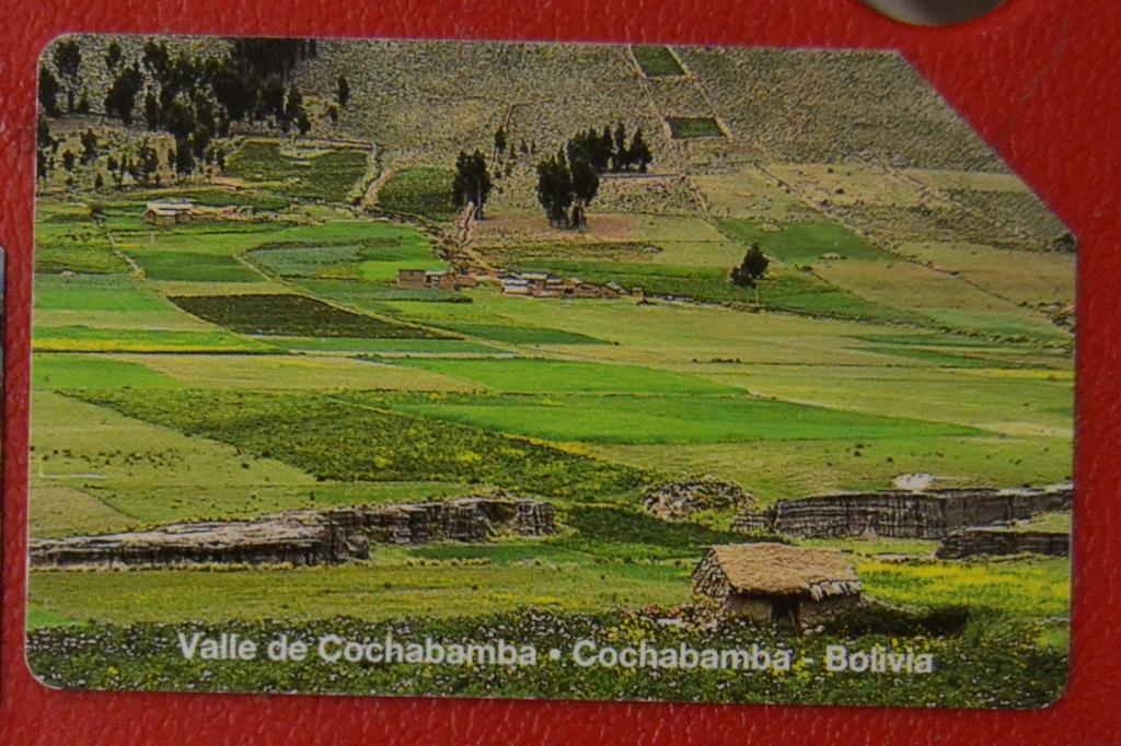 Телефонная карта Боливия Пейзаж провинции Кочабамба  5 воливиано - 44
