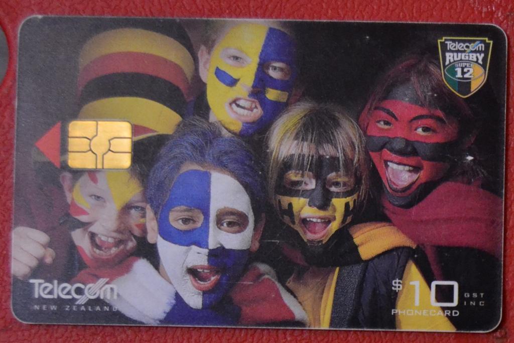 Телефонная карта  Новая Зеландия - Дети с разрисованными лицами 10 $  Чип - 44