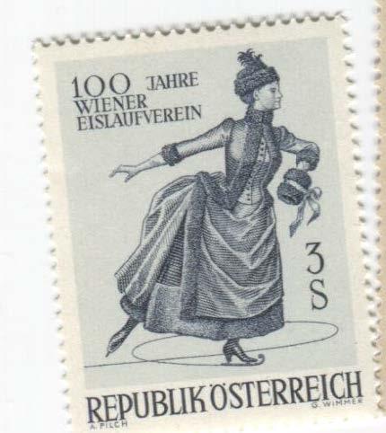 1967.Австрия.100 летие венского конькобежного клуба.1м.**