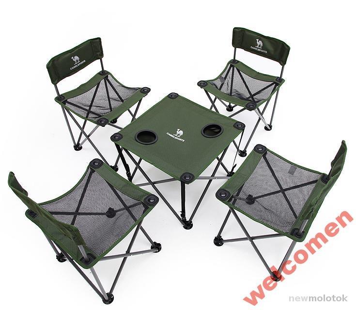 СКЛАДНОЙ СТОЛ И 4 СТУЛА Camel outdoor folding tab