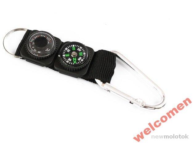 КОМПАС, БРЕЛОК Compass Thermometer Keychain