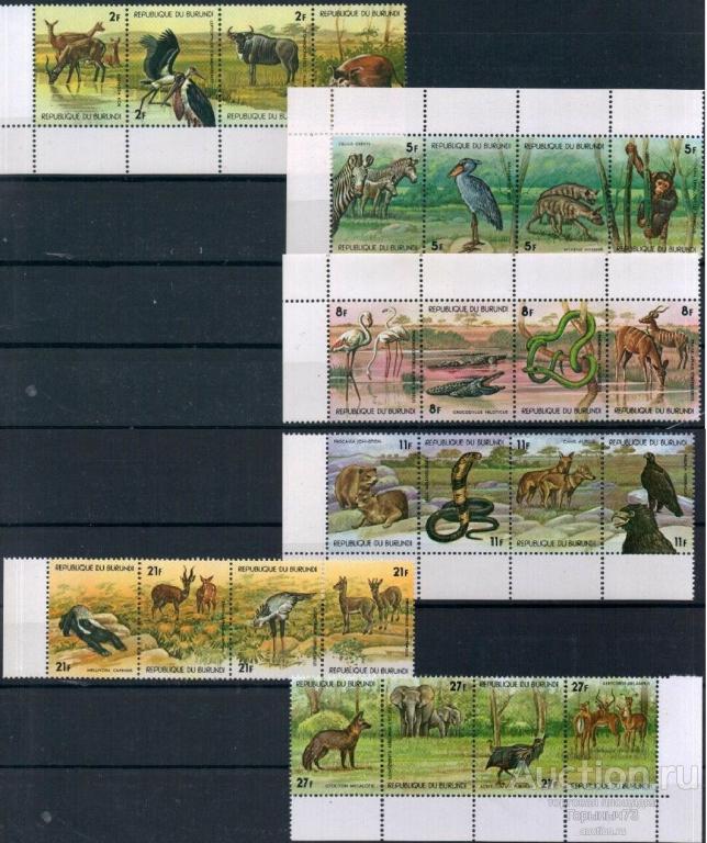 Бурунди 1977 пс 6сц MNH 43е кат!!!