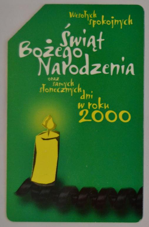Телефонная карта Польша - Рождество 2000 -  25 ед Урмет - 50