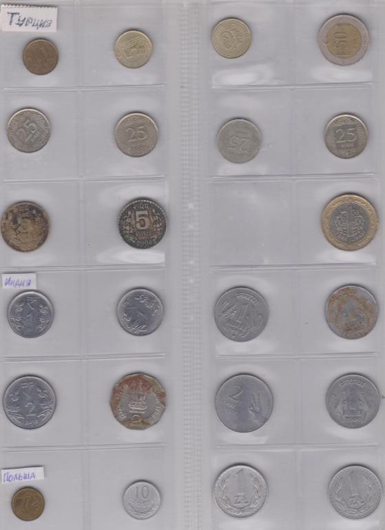 Монеты Турции Индии Польши